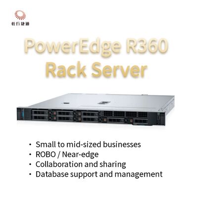 PowerEdge R360 1U Rack Server con serie Intel Xeon 6300, 128 GB di memoria DDR5 e supporto GPU