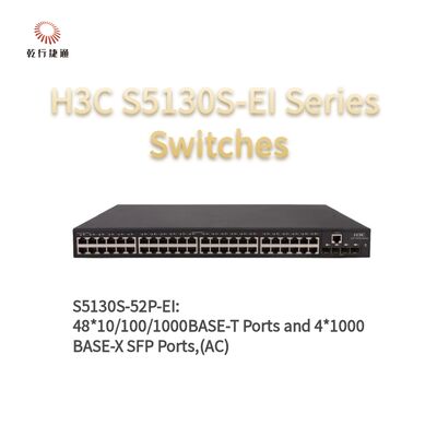 Switch di accesso Gigabit avanzati serie H3C S5130S-52P-EI, switch dati di rete, switch di rete intelligente