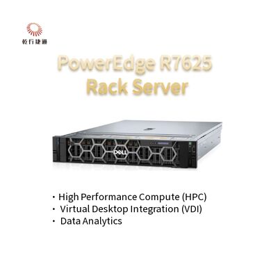 2U Two Socket PowerEdge R7625 Rack Server 4a generazione AMD EPYCTM Processori fino a 8x PCIe Gen5 slot 12 x 2,5" SATA/SAS SSD