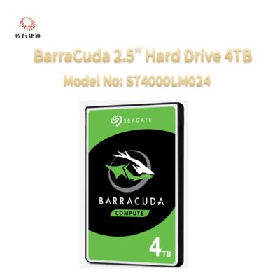 Seagate BarraCuda 2.5" Hard Drive 4TB Model No: ST4000LM024