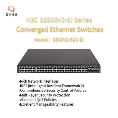 Switch Ethernet convergenti ad alte prestazioni serie H3C S5500V2-EI S5500V2-52C-EI