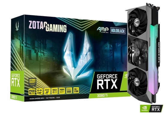 AMP Holo del Ti di GeForce RTX 3080 di GIOCO della carta grafica ZOTAC di 12GB 19Gbps Geforce
