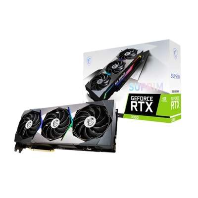 Bit della carta grafica 384 di gioco di MSI GeForce RTX 3080 SUPRIM X 12G non LHR