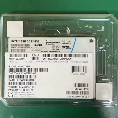 CC P4510 2,5 U.2 NVMe PCIe SSDPE2KX040T8 SSDPE2KX040T801 dello SSD di Intel 4TB dei server