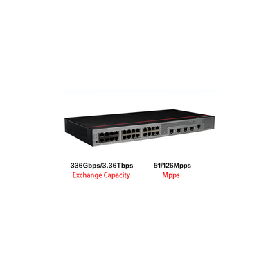 S5735S-L24T4S-QA2 Huawei Switch 24 porte Gigabit Ethernet + 4 porte in fibra ottica Gigabit