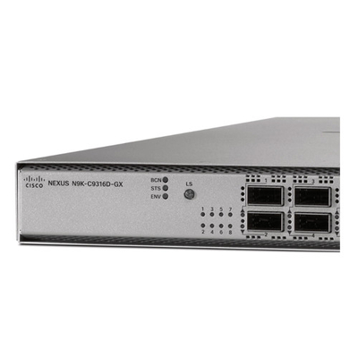 N9K-C9316D-GX Datacom Switch con 16p 400/100G QSFP-DD RJ-45 SFP 4 Core CPU 128GB SSD