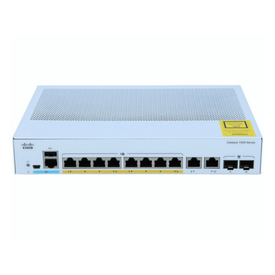 Interruttore di gestione della rete Cisco C1000-8P-E-2G-L 8-port gigabit 2x 1G SFP e RJ-45 combo uplink POE 67W