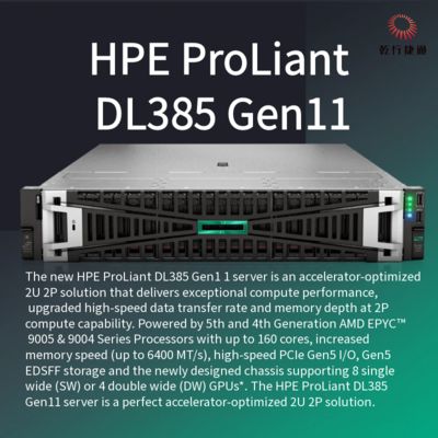Server di archiviazione HPE ProLiant DL385 Gen11 1U spedito dalla Cina