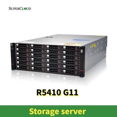 Server di archiviazione rack ad alto supporto con due porte Ethernet RJ-45 da 10/100/1000 Mb e 24 x 2,5 ′′ drive bay