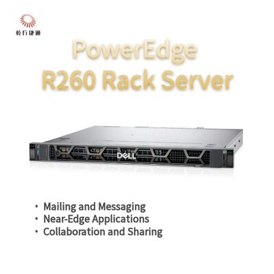 Server di storage rack Dell PowerEdge R260, server di storage dati, server di storage personalizzato