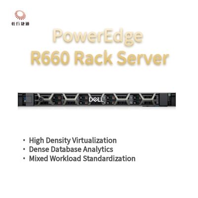 Server Rack Dell PowerEdge R660, sistema di storage flash, server CPU Xeon, server di storage personalizzato
