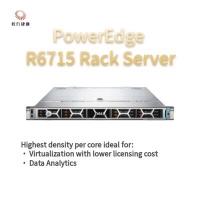 Server Rack Dell PowerEdge R6715, server di storage personalizzato, server a 2 vie