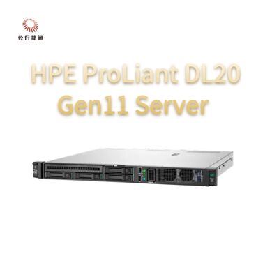 Server Rack HPE ProLiant DL20 Gen11, sistema di storage flash, Vendita server rackmount 1U