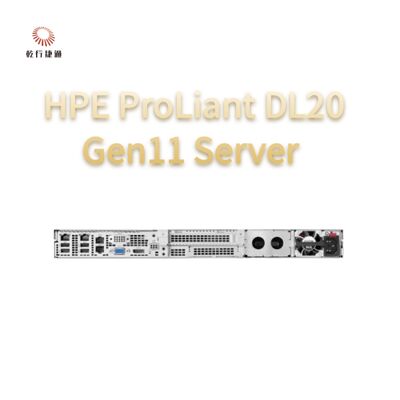 Server Rack HPE ProLiant DL20 Gen11, sistema di storage flash, server con CPU Xeon