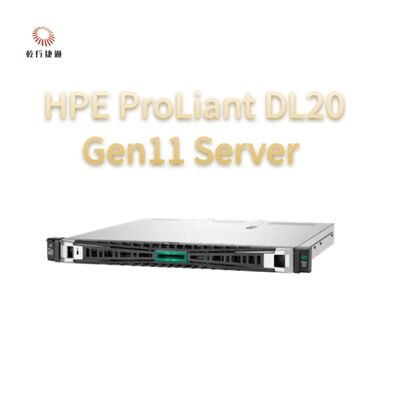 Server Rack HPE ProLiant DL20 Gen11, sistema di storage flash, server con CPU Xeon
