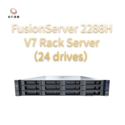 FusionServer 2288H V7 Rack Server ((24 unità) Robusta prestazione, 8 processori intel core, server di archiviazione dati