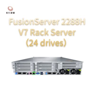 FusionServer 2288H V7 Rack Server ((24 unità) Robusta prestazione, 8 processori intel core, server di archiviazione dati