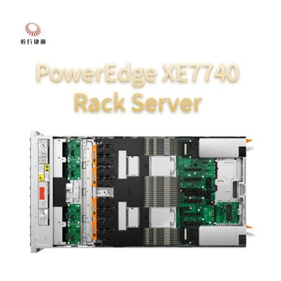 PowerEdge XE7740 Rack Server Accelerazione AI flessibile PowerEdge XE7740 consente informazioni sull'IA aziendale con configurazioni PCIe GPU flessibili raffreddate ad aria per l'inferenza e la messa a punto del modello