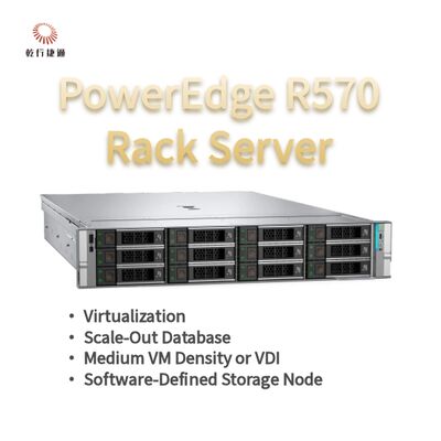 Dell PowerEdge R570 Rack Server con 144 Core 384 TB di spazio di archiviazione e design energeticamente efficiente