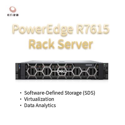 Server Rack Dell PowerEdge R7615 2U con 128 Core, server di storage personalizzato, server a 2 vie
