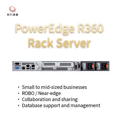 PowerEdge R360 1U Rack Server con serie Intel Xeon 6300, 128 GB di memoria DDR5 e supporto GPU