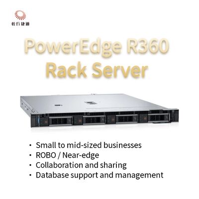 PowerEdge R360 1U Rack Server con serie Intel Xeon 6300, 128 GB di memoria DDR5 e supporto GPU