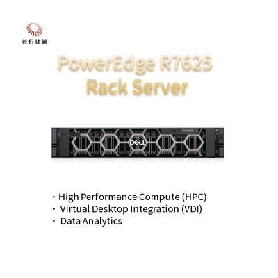 2U Two Socket PowerEdge R7625 Rack Server 4a generazione AMD EPYCTM Processori fino a 8x PCIe Gen5 slot 12 x 2,5" SATA/SAS SSD