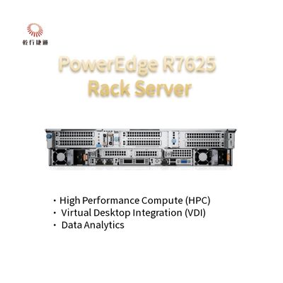 2U Two Socket PowerEdge R7625 Rack Server 4a generazione AMD EPYCTM Processori fino a 8x PCIe Gen5 slot 12 x 2,5" SATA/SAS SSD