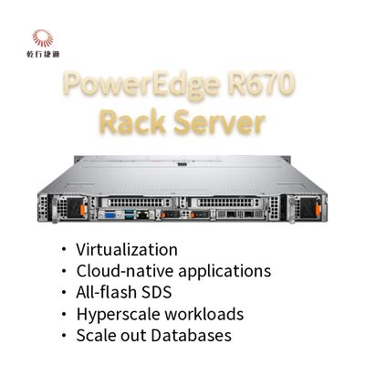 Server Rack 1u PowerEdge R670 Prezzo di Fabbrica Processori Intel Xeon 6