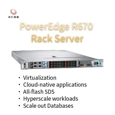 Server Rack 1u PowerEdge R670 Prezzo di Fabbrica Processori Intel Xeon 6