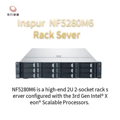 Sistema di allineamento della ferrovia del server 4210R 8G*4/2T SATA 550W dello scaffale di Inspur NF5280M6 2U