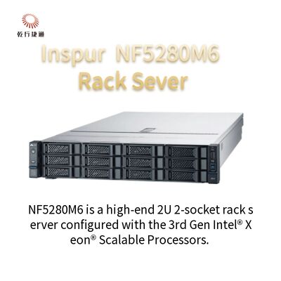 Sistema di allineamento della ferrovia del server 4210R 8G*4/2T SATA 550W dello scaffale di Inspur NF5280M6 2U