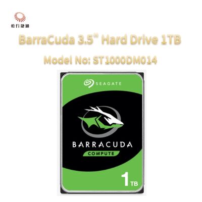 Seagate BarraCuda 3,5" Hard Drive 1TB Numero modello: ST1000DM014