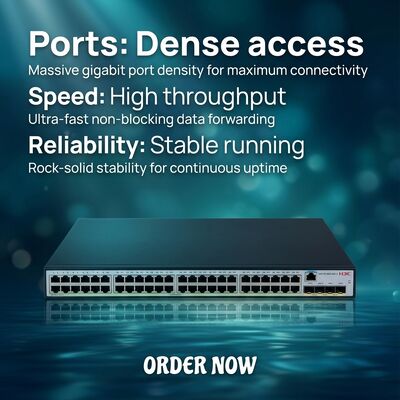 Switch Gigabit Ethernet intelligente verde S5130V2-52S-LI H3C S5130V2-LI