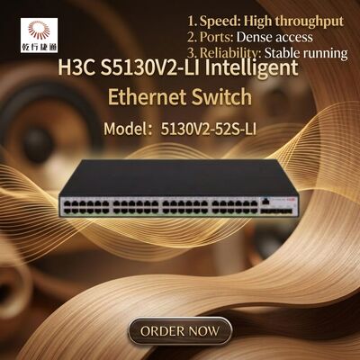 Switch Gigabit Ethernet intelligente verde S5130V2-52S-LI H3C S5130V2-LI
