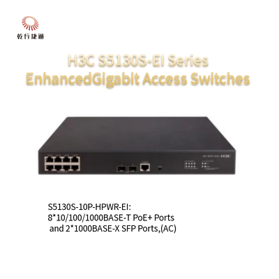 Switch di accesso Gigabit avanzati serie H3C S5130S-EI S5130S-10P-HPWR-EI-H1