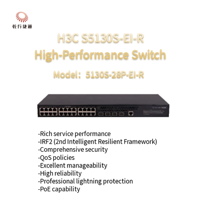 H3C S5130S-EI-R S5130-28P-EI-R Switch Gigabit Ethernet ad alte prestazioni di nuova generazione