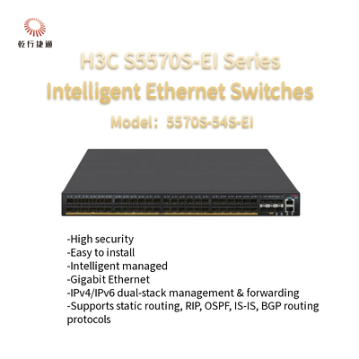 H3C S5570S-EI Serie Ethernet Switch 5570S-54S-EI Tecnologia ASIC