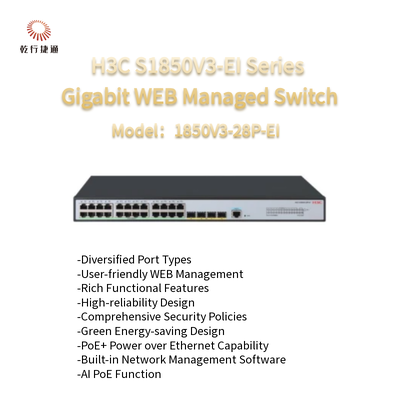 H3C S1850V3-EI Serie 1850V3-28P-EI Gigabit WEB Switch gestito