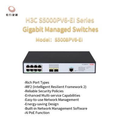 H3C S5000PV6-EI Serie S5008PV6-EI Gigabit Managed Switches