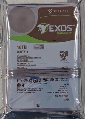 Seagate ST16000NM001G 16TB HDD SATA 3,5 pollici