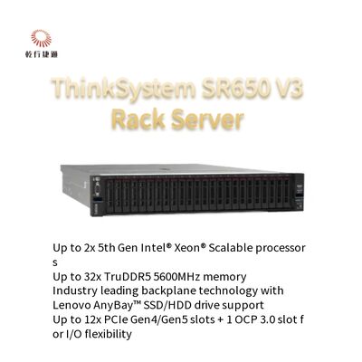Lenovo ThinkSystem SR650 V3 2U Server Supporta più sistemi operativi